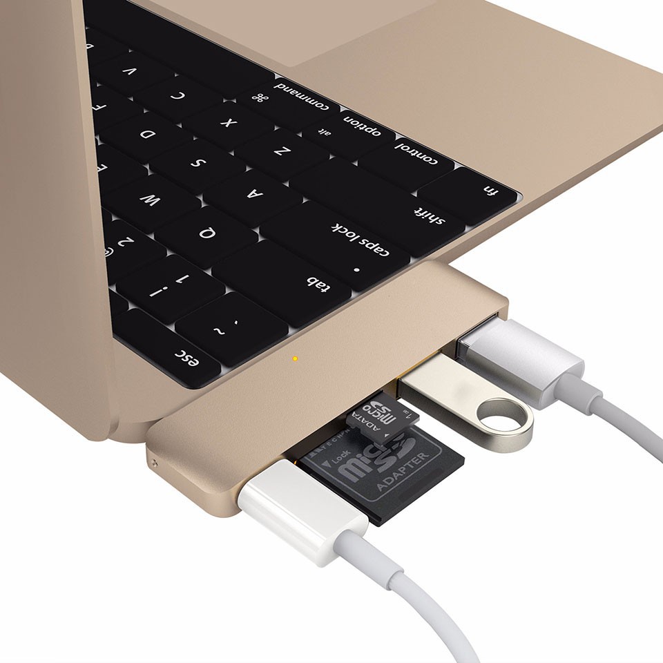 Cổng chuyển HyperDrive 5-in-1 USB-C Hub cho Macbook, Laptop &amp; Devices - HD21B - Hàng chính hãng