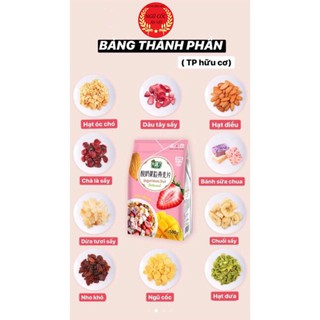 [BÃO SALE 3 NGÀY] [BÃO SALE] XẢ KHO Ngũ Cốc Sữa Chua Mix Hoa Quả - Túi 500g Siêu Ngon nhiều Dinh Dưỡng