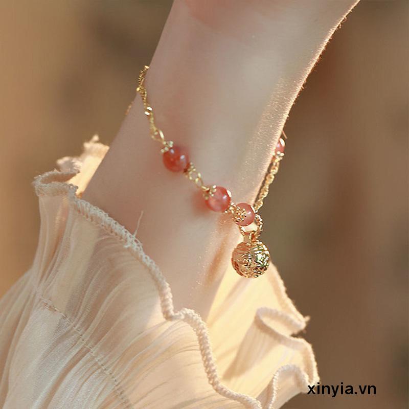 Vòng Tay Chuông Đá Ngọc Bích Nhân Tạo Hetian Làm Quà Tặng Cho Bạn Gái