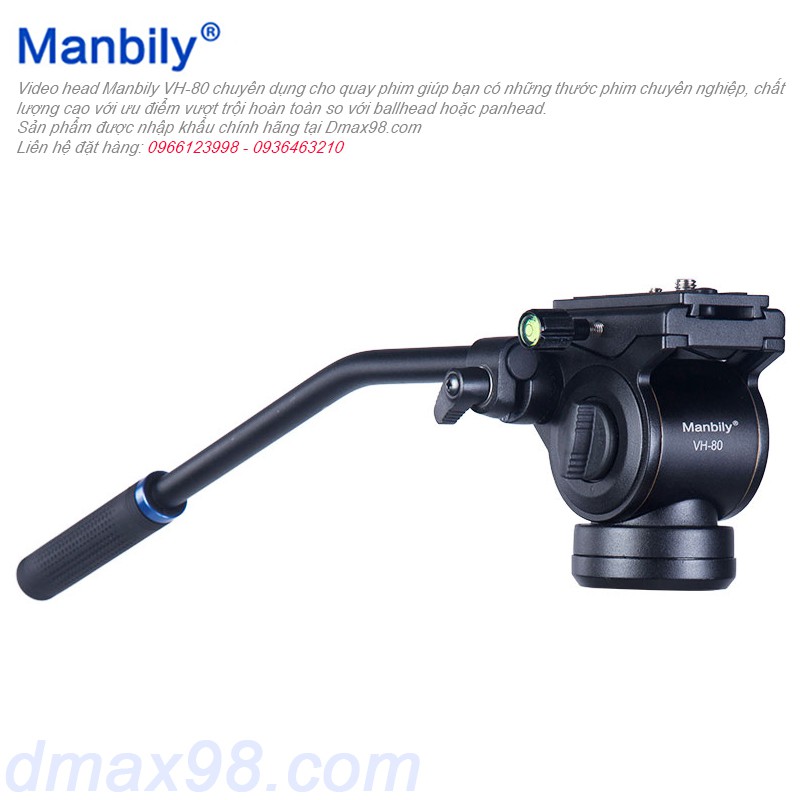 Đầu video Manbily VH-80 quay phim chuyên nghiệp giá rẻ