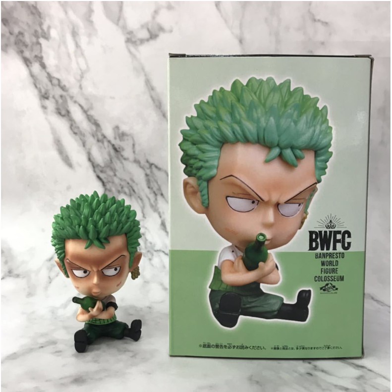 Mô hình One Piece Mô hình Zoro chibi màu đậm tưới sắc nét chi tiết loại 1