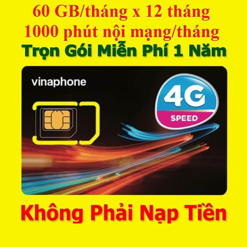 Sim 4g vinaphone tặng 2gb và 4gb/ngày , có video test tốc độ