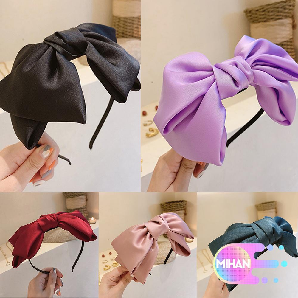 Băng Đô Cài Tóc Thắt Nơ Phong Cách Cổ Điển Dễ Thương Dành Cho Nữ Mihan1