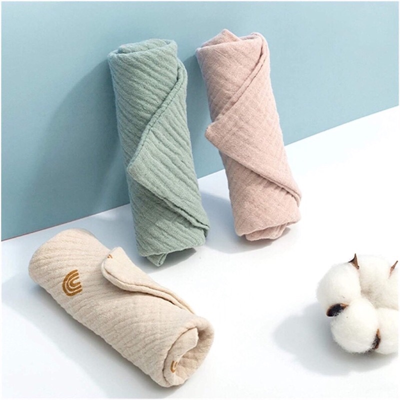 Set 5 khăn xô sợi tre 4 lớp Muslin Tree xuất hàn có móc treo khăn sữa khăn mặt khăn lau khăn tắm kháng khuẩn