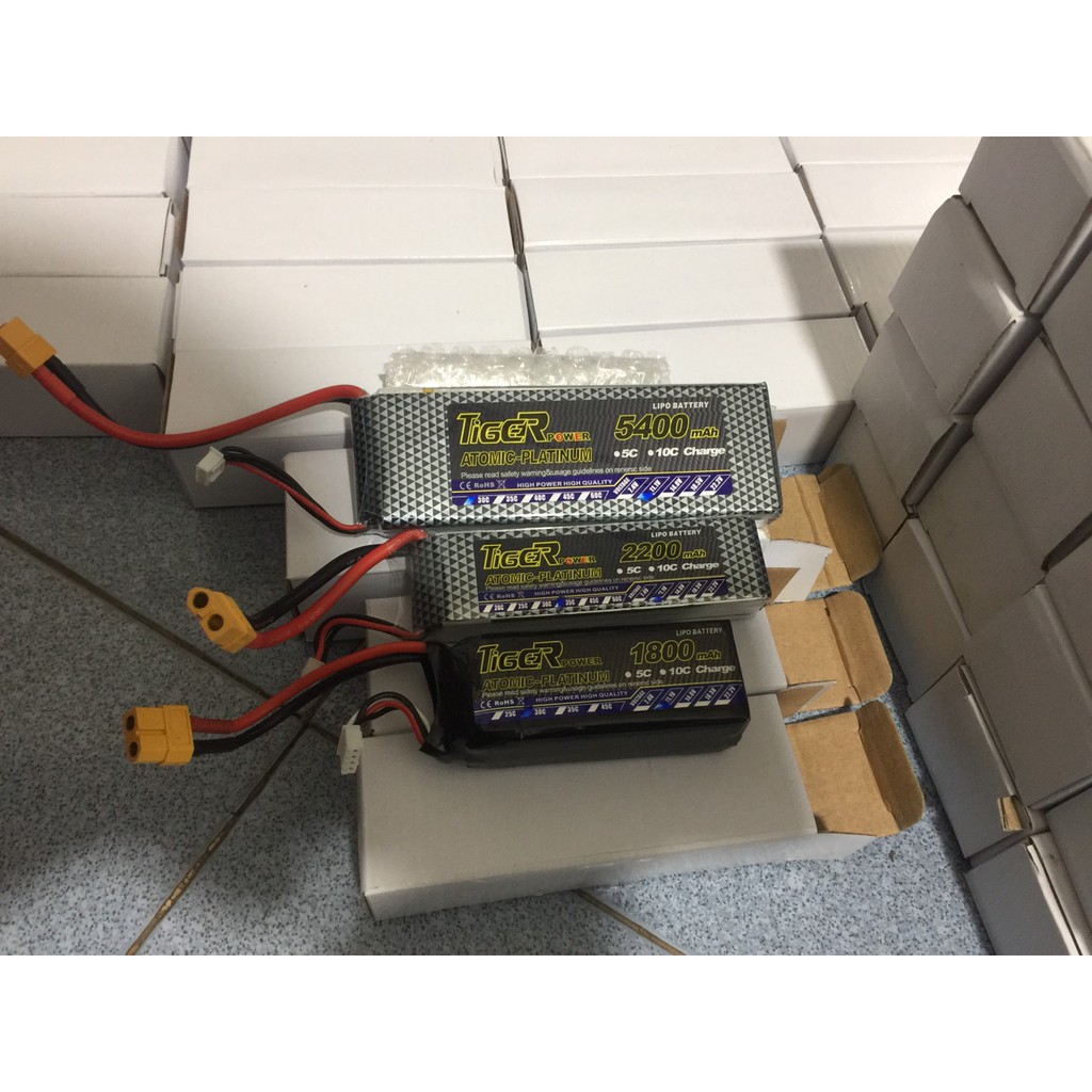 Pin 2S, 3S, 4S LiPo Tiger / Sáng tạo & Khám phá RC chất lượng cao - Hàng chính hãng