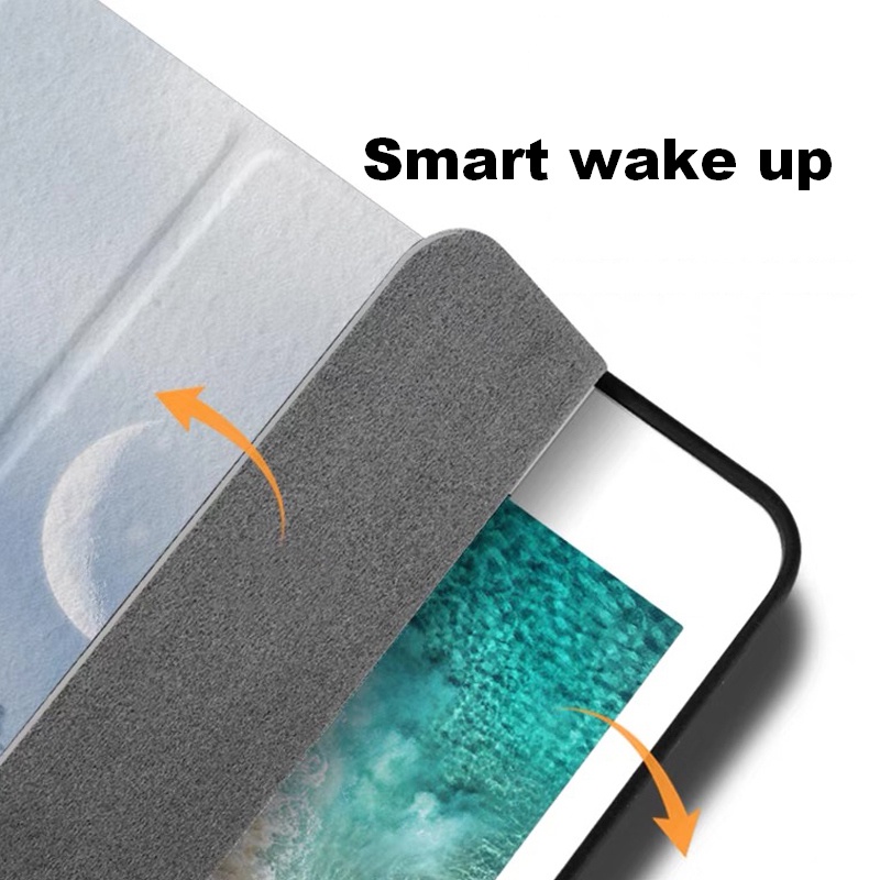 Bao Da Máy Tính Bảng Họa Tiết Tranh Sơn Dầu Có Ngăn Đựng Bút Cho Huawei Matepad 10 4 V6 Matepad 10.4 '' 11 '' Pro 10.8 ''