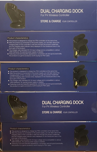 Phụ kiện PlayStation4 : Dock sạc cho 2 tay cầm DualShock4 (loại có đèn báo)
