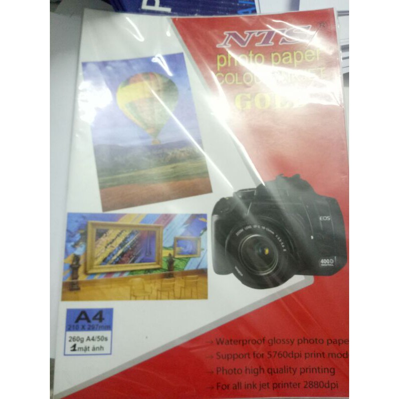 giấy in ảnh 1 mặt A4 - 260gsm