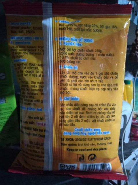1 gói bột chiên bánh chuối thiên thành