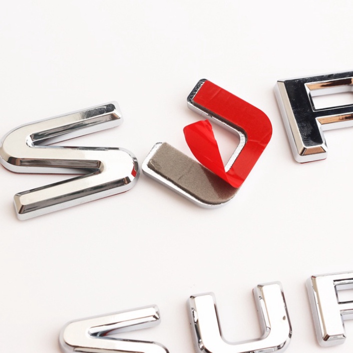 [GIÁ SỐC - HÀNG CHÍNH HÃNG] Bộ Decal tem chữ Super Sport dán đuôi xe và hông xe ô tô - Mã LXSP