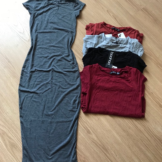 Váy midi body Boohoo, newtag