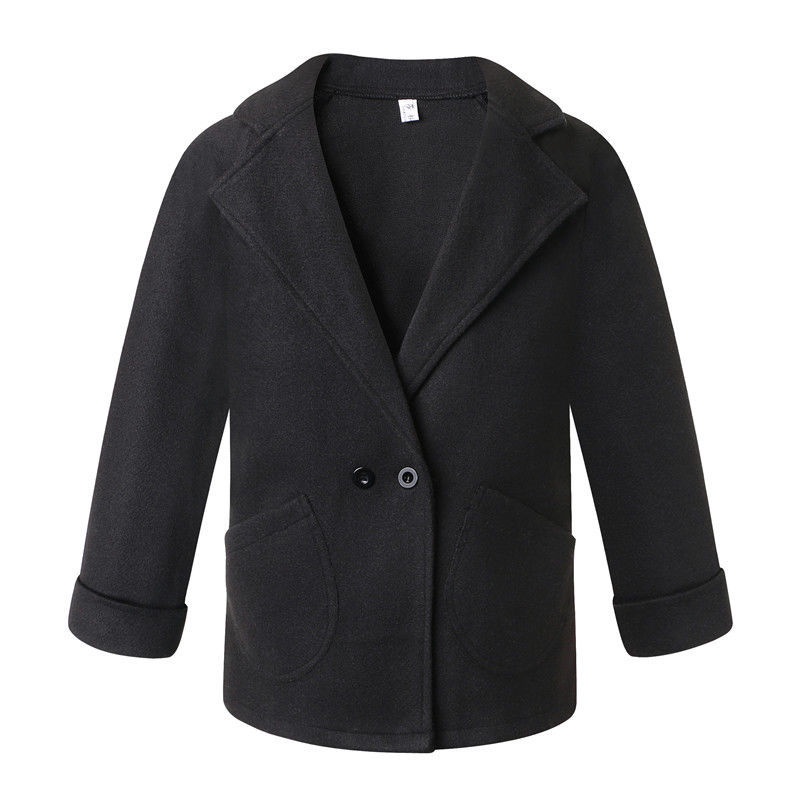 Áo khoác blazer dáng dài phong cách Hàn Quốc thời trang mùa xuân mới dành cho bé gái