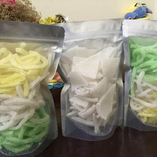 Mứt dừa non dạng sợi, tam giác