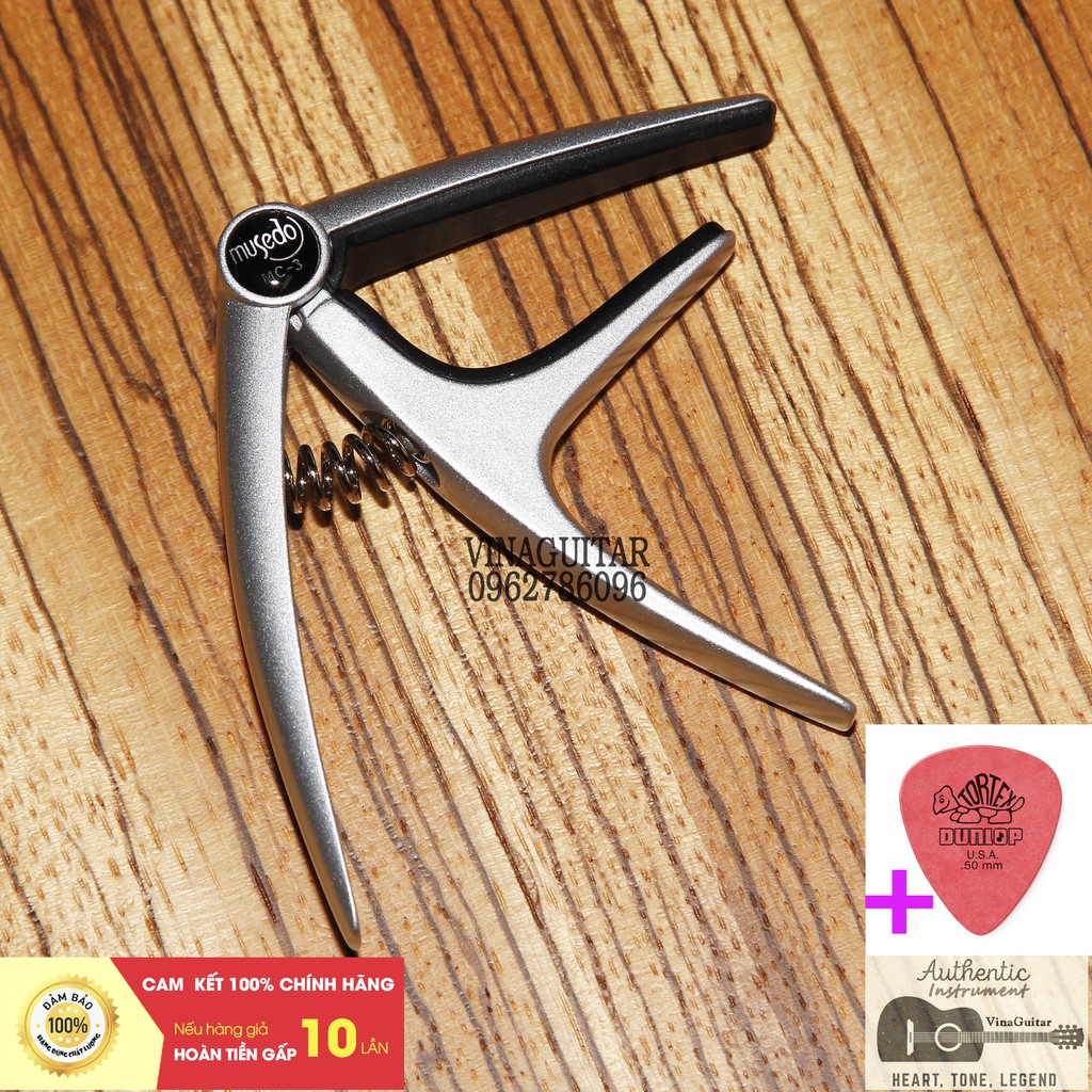 Capo Kẹp Đàn Guitar Kim Loại (tặng pick gảy)