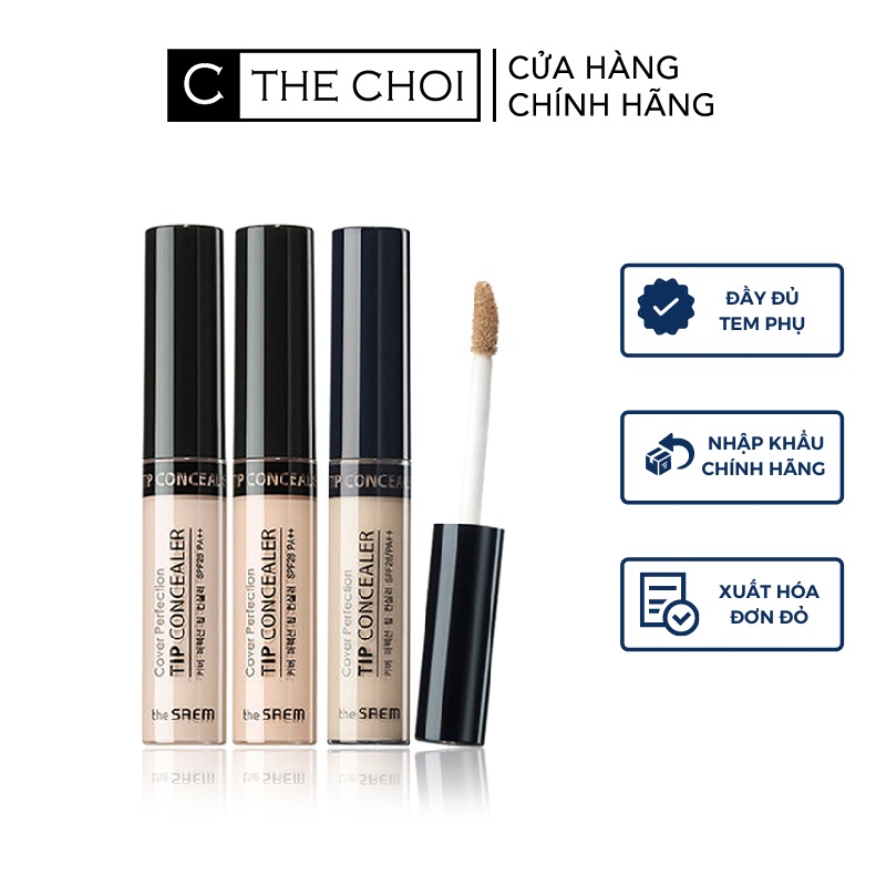 Che khuyết điểm The SAEM Cover Perfection Tip Concealer 6.5g