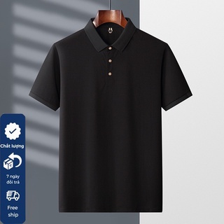 Áo polo nam chất thoáng khí thoải mái vải cotton trơn BASIC