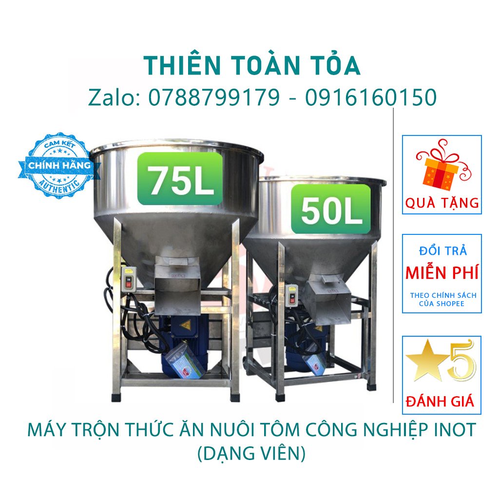 Máy Trộn Thức Ăn Nuôi Tôm Công Nghiệp INOT - Loại Tốt ( Dạng Viên )