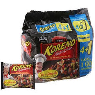 [SALE] LỐC 4+1 MÌ TRỘN TƯƠNG ĐEN KORENO HÀN QUỐC JIJAJANGMEN 115G