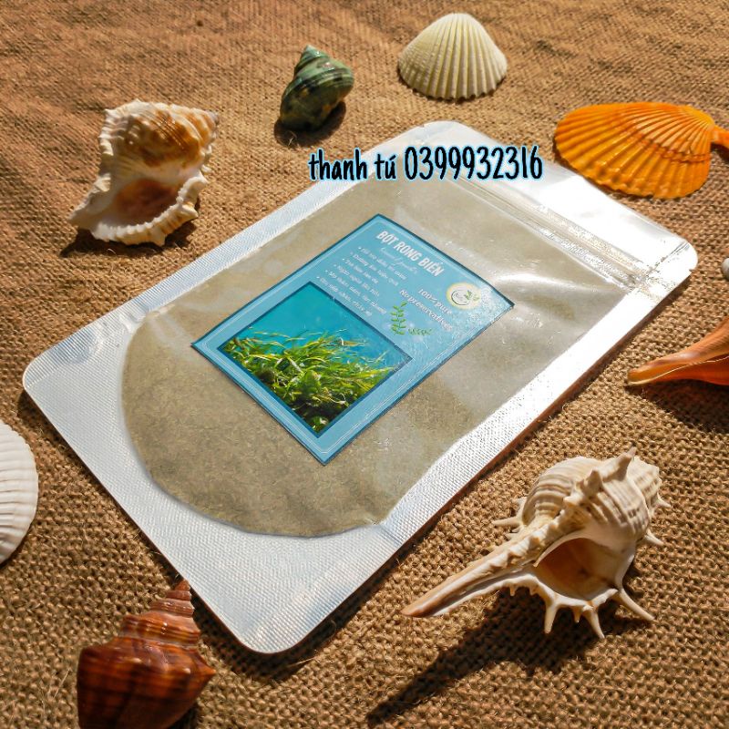 100g bột rong biển đắp mặt xanh tự nhiên nguyên chất
