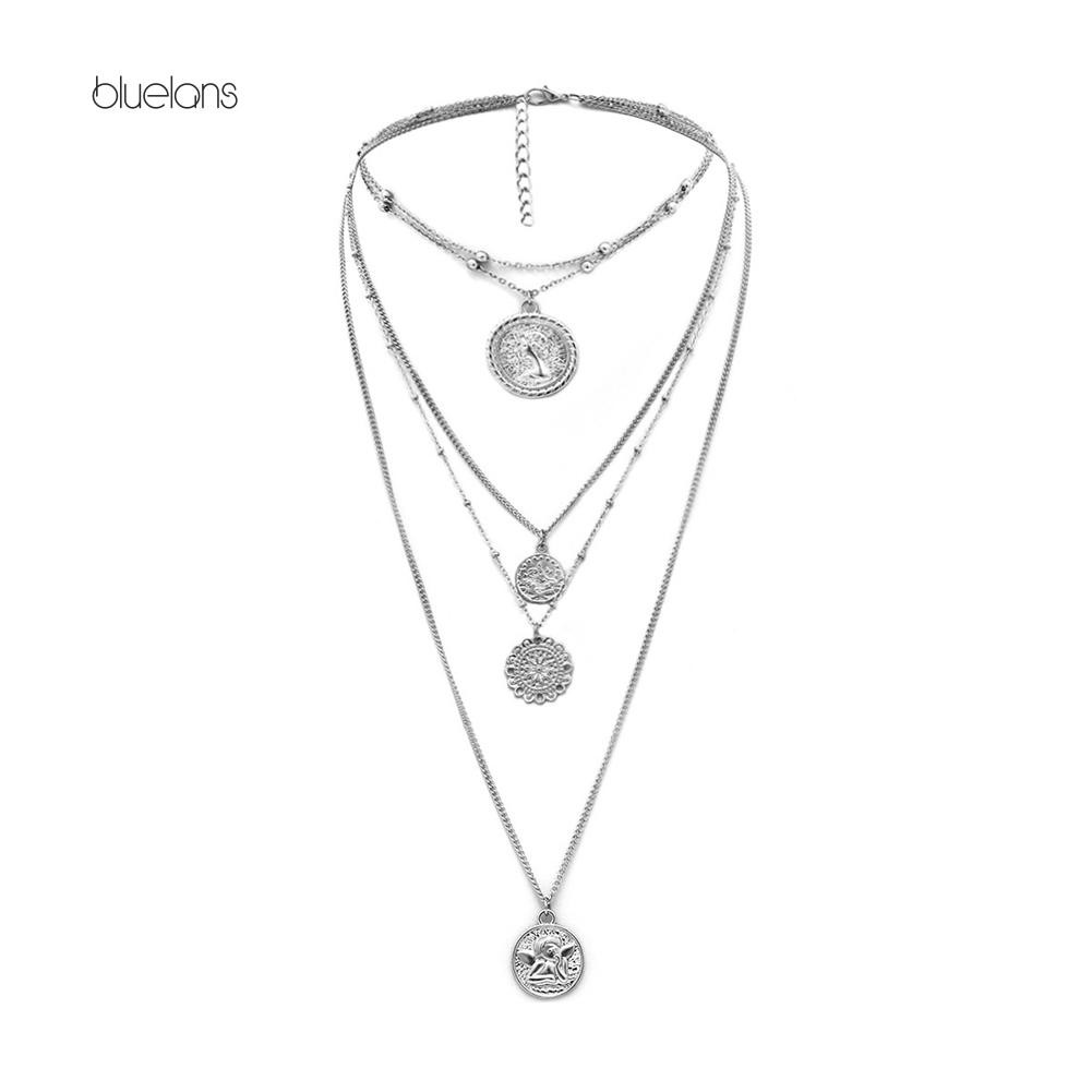 Vòng cổ Nhiều Tầng Phong Cách Vintage Cho Nữ