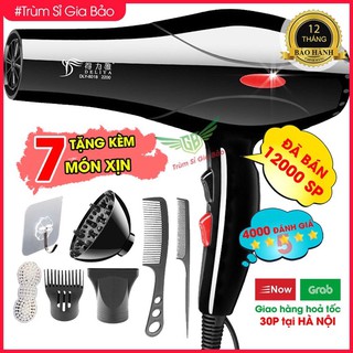 Máy sấy tóc công suất lớn tạo kiểu DELIYA chính hãng , máy khò tóc 2 chiều nóng lạnh 2200w bảo hành 12 tháng.