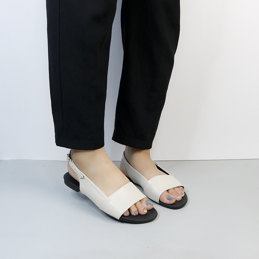 Giày sandal bệt quai ngang vintage thời trang nữ đi học, công sở, đi dạo, đi chơi thường ngày