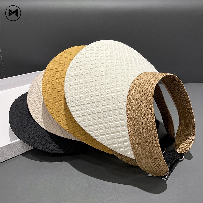 Mũ Rộng Vành Hở Chóp Có Thể Điều Chỉnh Phong Cách Hàn Quốc Thời Trang Đi Biển Cho Nữ