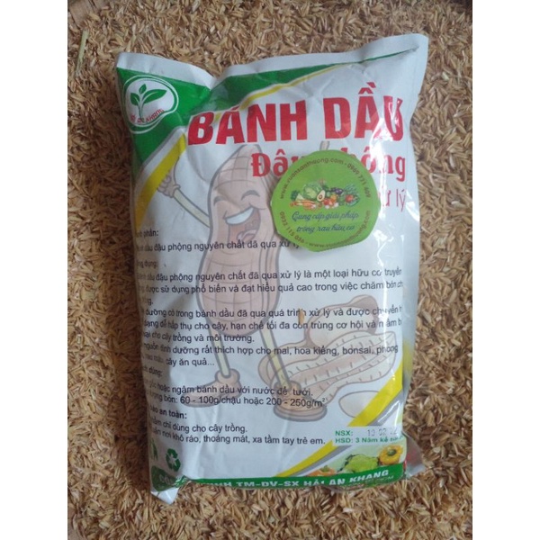 1kg Phân Bánh dầu Đậu Phộng  Đã Qua Xử Lý Cho Phong Lan, Hoa Hồng, Rau, Cây Cảnh, Kiểng Lá
