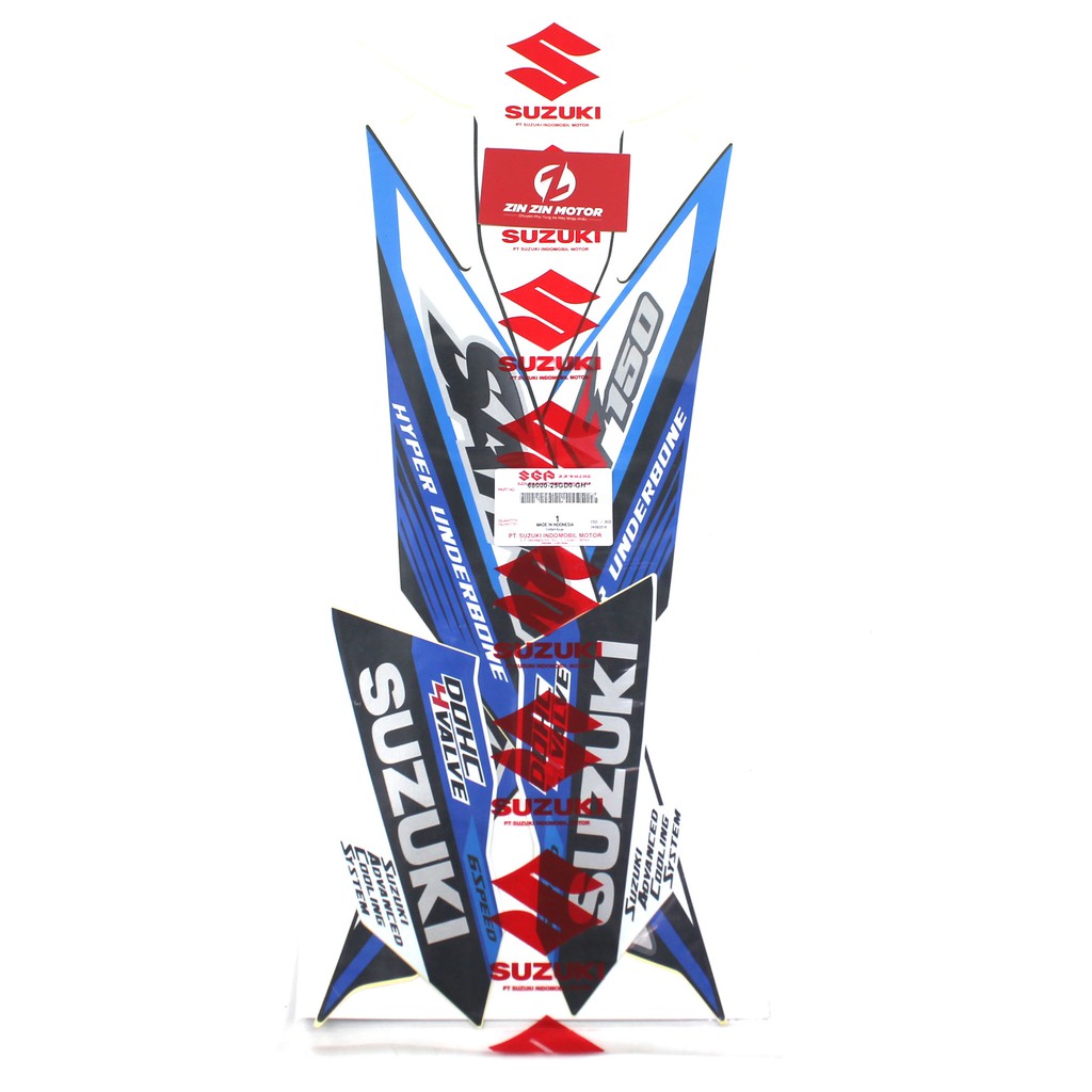 Tem Yêm Lỡ Xanh Trắng - Raider Xăng Cơ - ZIN ZIN MOTOR