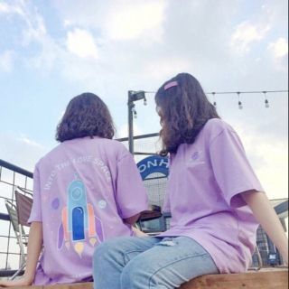 Áo thun tay lỡ màu tím siêu hót hè 😜😜😛🌷🌼