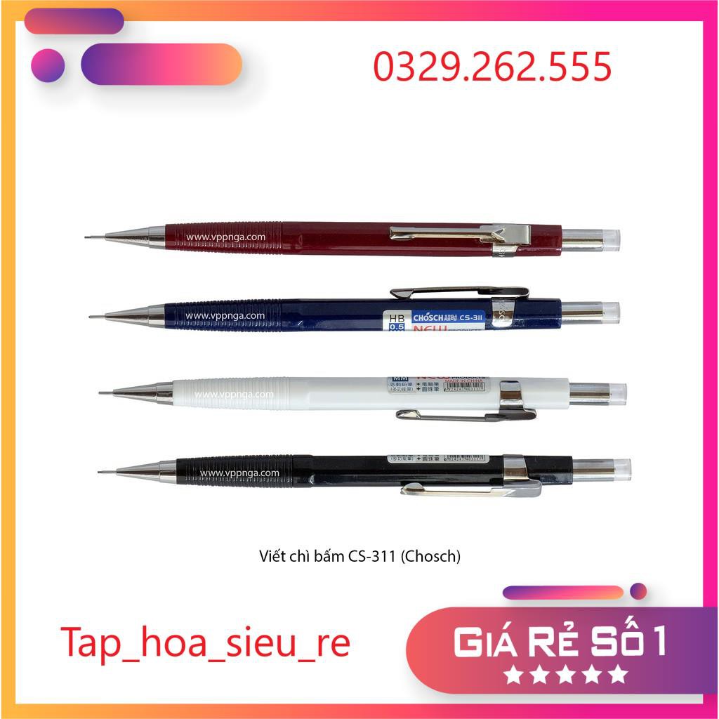 (Rẻ Vô địch) Bút chì kim bấm CS-311 (Chosch) hàng siêu đẹp