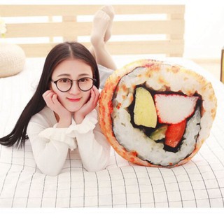 Gối ôm 3D hình miếng Sushi_gấu bông, quà tặng thú nhồi bông đồ ăn _MOMOMART