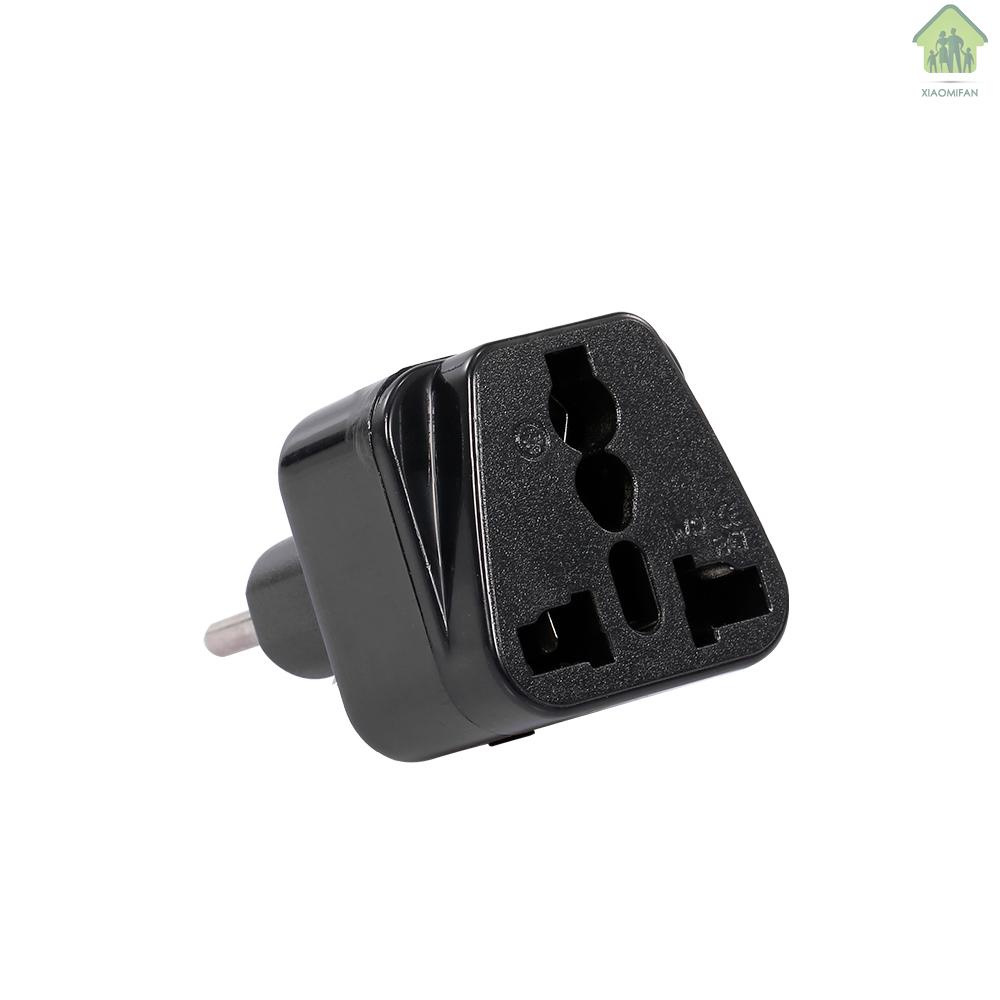 XM High Quality Swiss Embedded Conversion Plug 5-hole Adaptor Plug Swiss Plug to Universal Socket Travel Plug Adapter Black