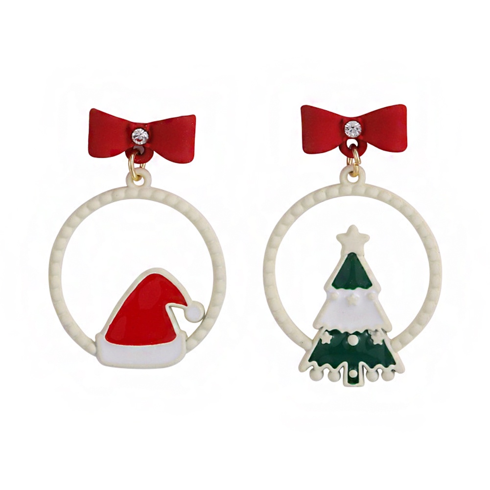 1 Đôi Bông Tai Hình Người Tuyết Giáng Sinh Dễ Thương