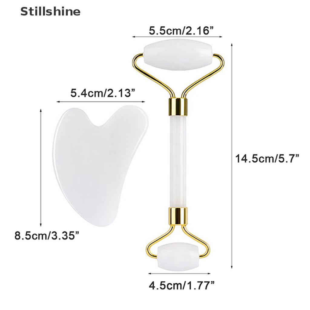 (Hàng Mới Về) Miếng Đệm Hỗ Trợ Mát Xa Mặt Chống Lão Hóa Có Con Lăn Ngọc Bích