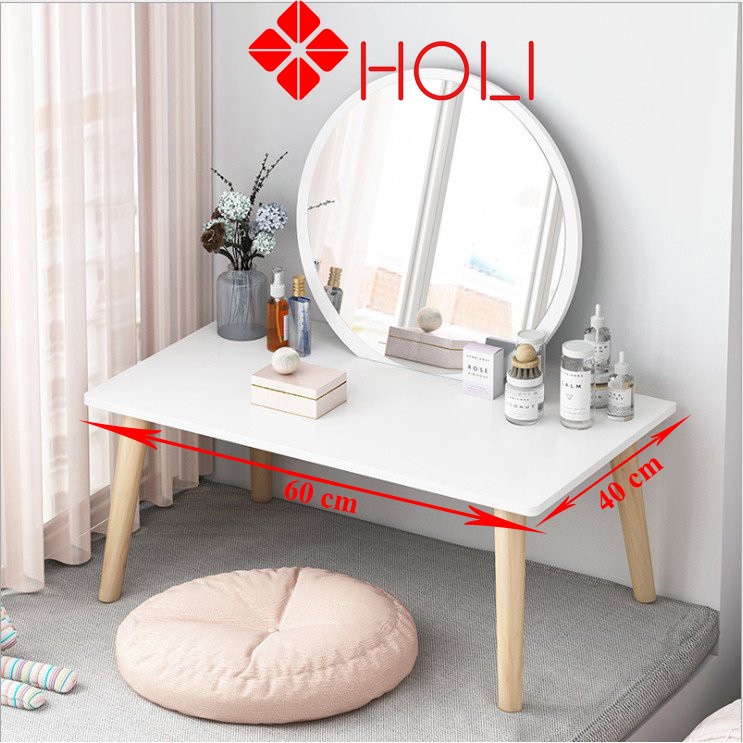 Bàn trang điểm đẹp ( AK13) Mặt bàn bo góc dày 15ly phong cách bắc âu ̣̣̣̣̣̣chính hãng.