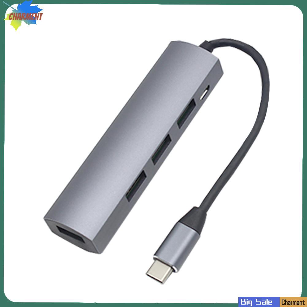 Đầu chia cổng cắm 4 trong 1 USB 3.1 Type-C HUB 5Gbps USB3.0 3 480Mbps USB2.0