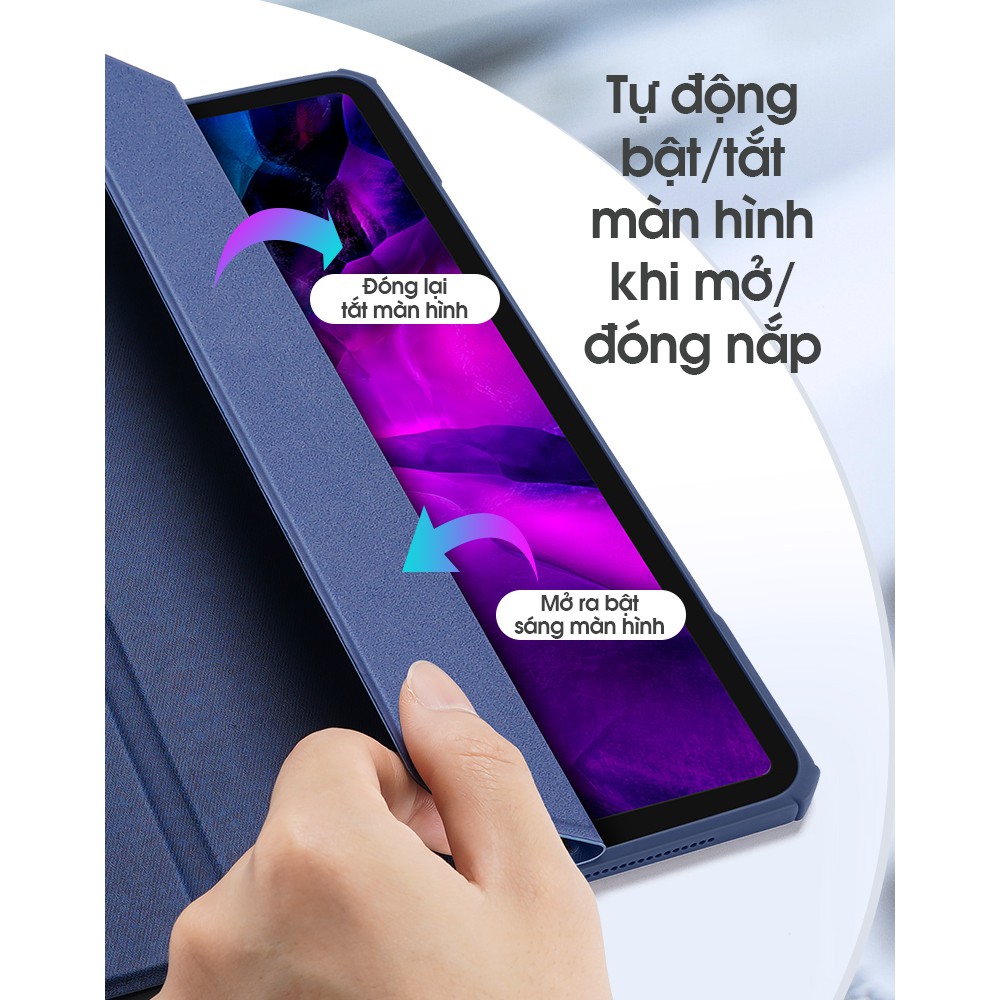 Bao da DUX DUCIS cho iPad Pro 11 inch (2020) - Mặt lưng trong, KHÔNG KHAY BÚT (DÒNG AIR)