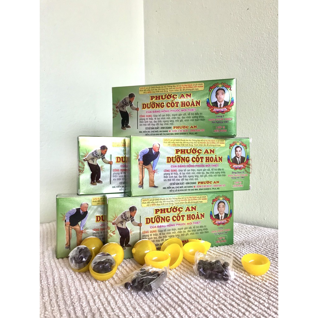 PHƯỚC AN DƯỠNG CỐT HOÀN - Viên uống bổ xương khớp
