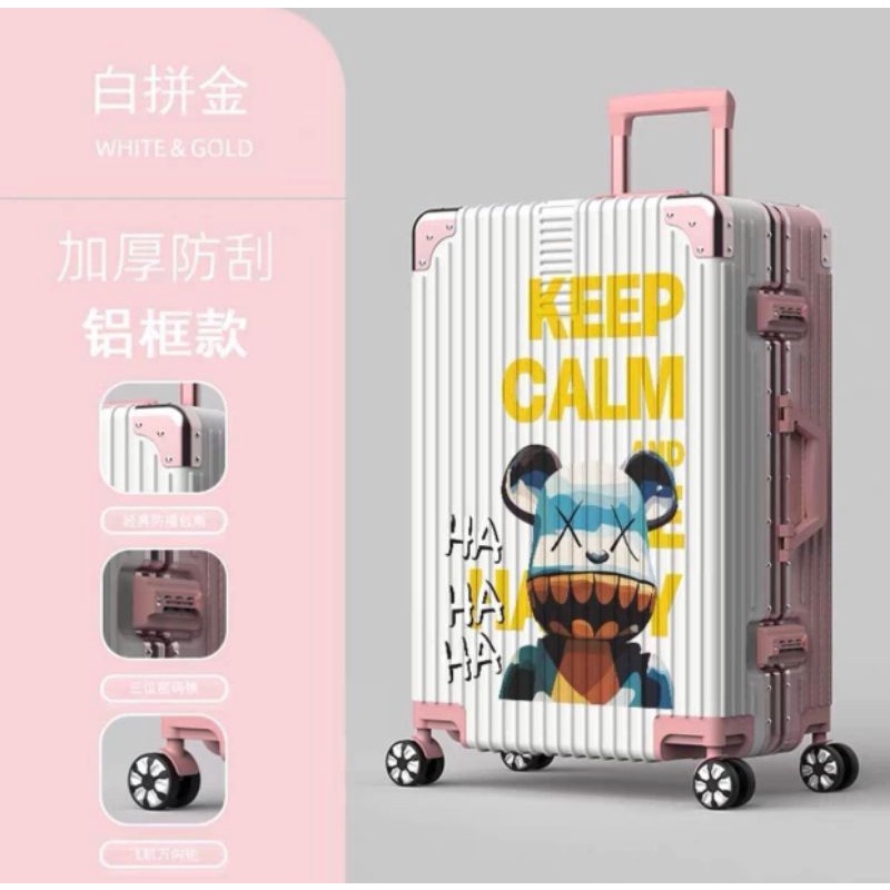 Vali du lịch Gấu khung nhôm khóa sập hàng cao cấp