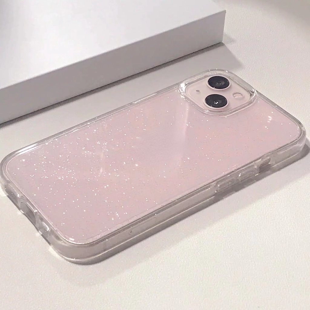 Ốp Điện Thoại TPU Mềm Trong Suốt Chống Sốc Phối Kim Tuyến Cho for iPhone 14 13 Pro Max XR XS Max 8+ 7 Plus 11 12 Pro Max 12 13