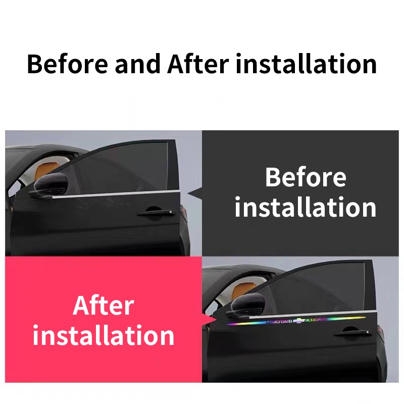 Miếng Dán Logo Phản Quang Nhiều Màu Sắc Cho Xe Hơi Honda Toyota Nissan Chevrolet BMW