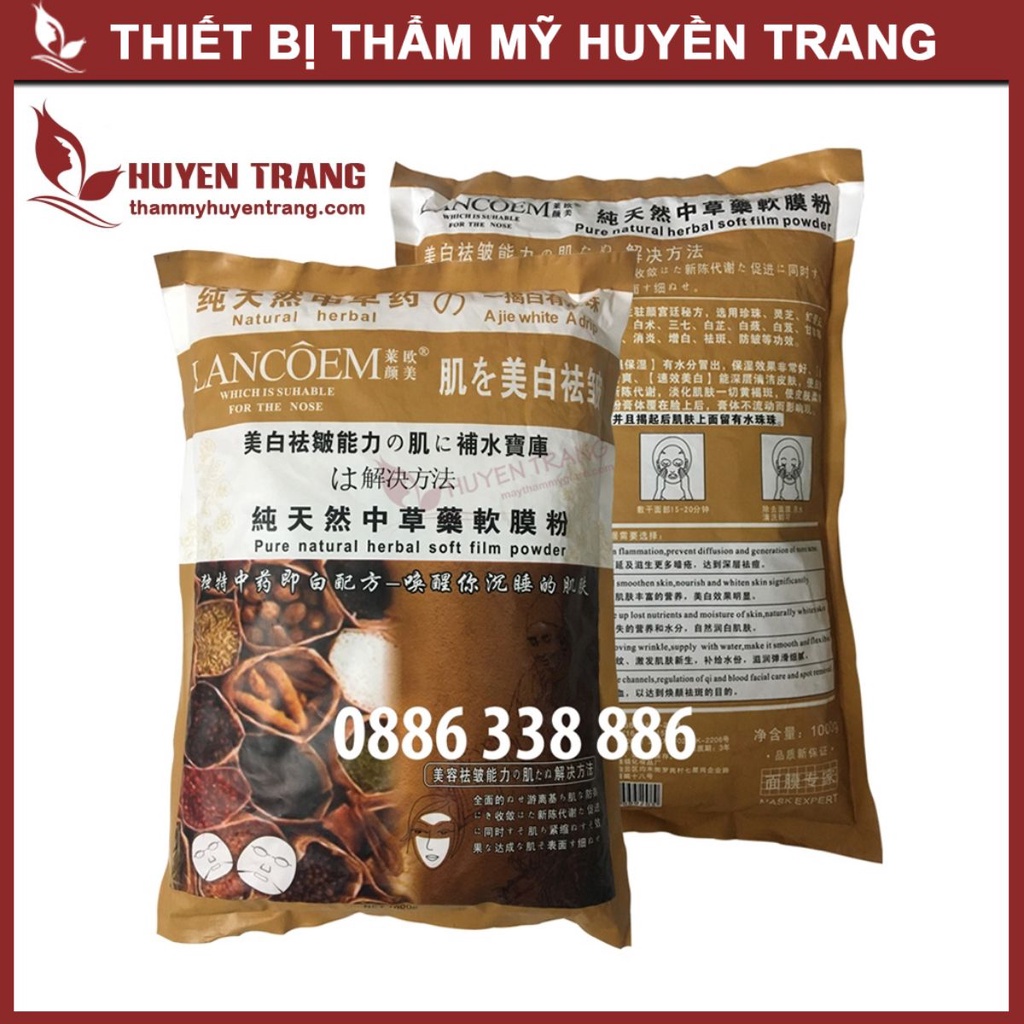 Bột Mặt Nạ Thảo Dược Làm Trắng Da, Kiềm Dầu, Giúp Da Mịn Màng - Thẩm Mỹ Huyền Trang NANOCEE