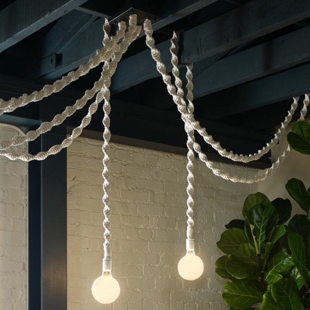 Đèn kèm dây macrame