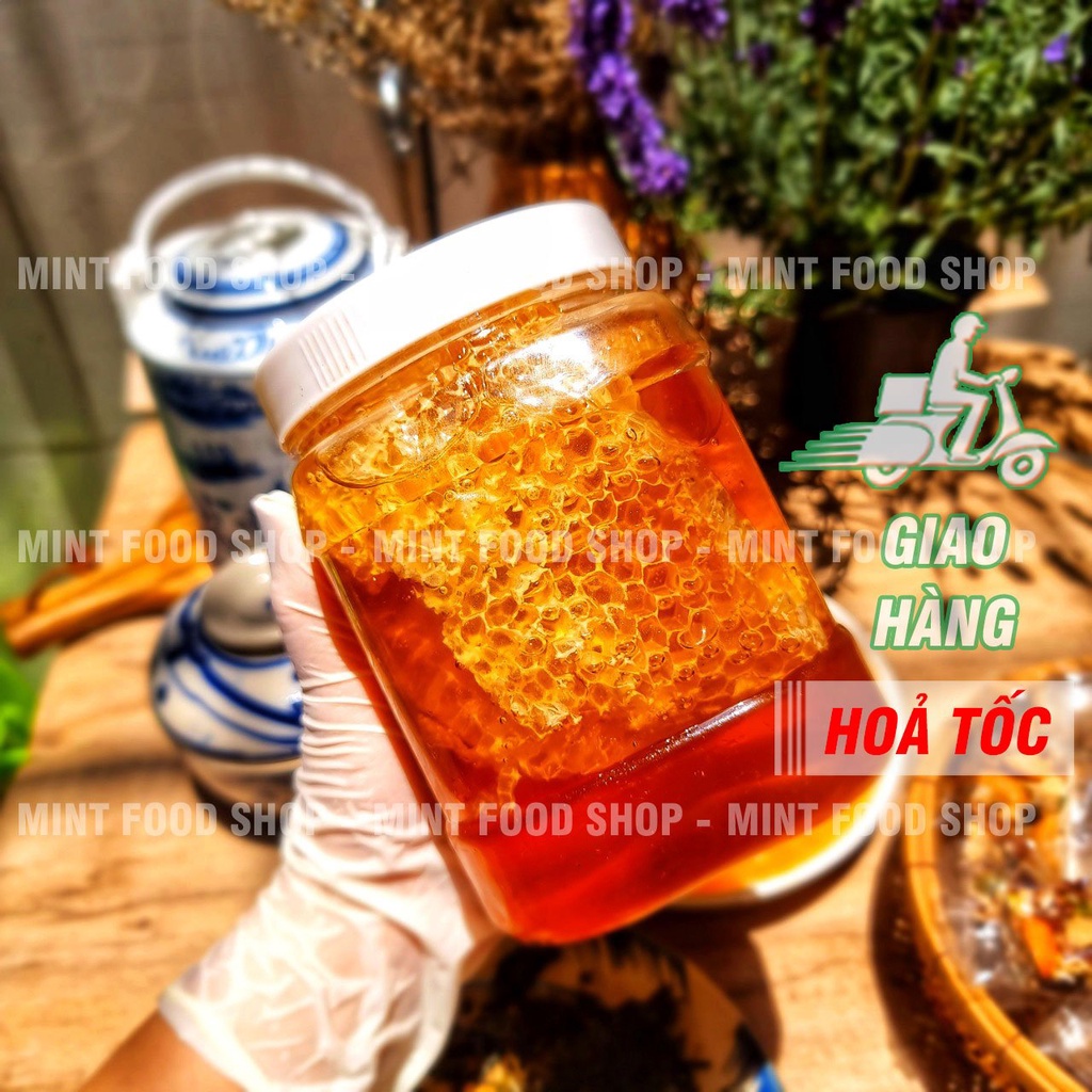 Mật Ong Nguyên Tổ Hộp 1KG - 1,2KG (Mật Ong Bánh Tổ/ Mật Ong Nguyên Sáp)