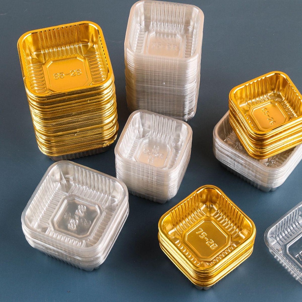 Set 100 Khay Nhựa Đựng Bánh Trung Thu