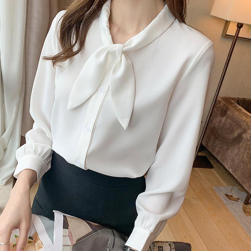 Áo Sơ Mi Chiffon Dài Tay Thời Trang Công Sở Cho Nữ