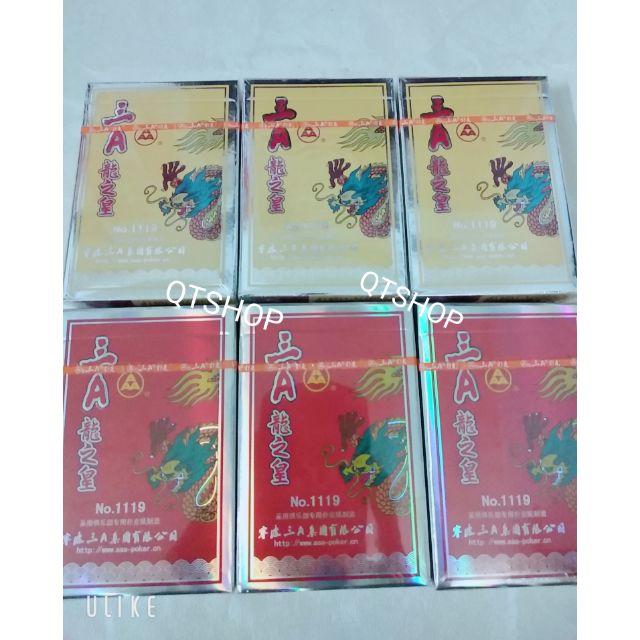 TÚ HOÀNG GIA LOẠI ĐẸP, TÚ RỒNG Vàng và Đỏ, Bộ bài lơ khơ Rồng