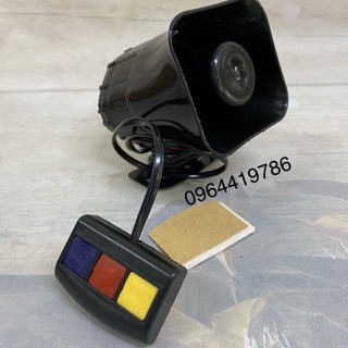 Còi hú 3 nút gắn xe máy xe điện.Nhỏ gọn dễ lắp đặt
