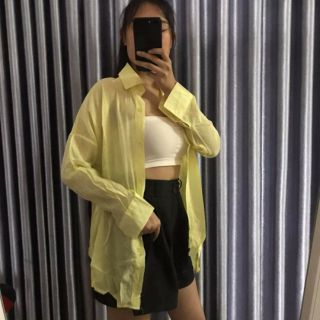 Khoác sơ mi voan mỏng 2020